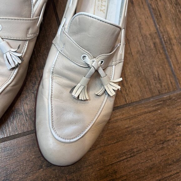 Bally Vintage Italian Made Apollo Beige Tassel Loafers Size 8.5 main image 8